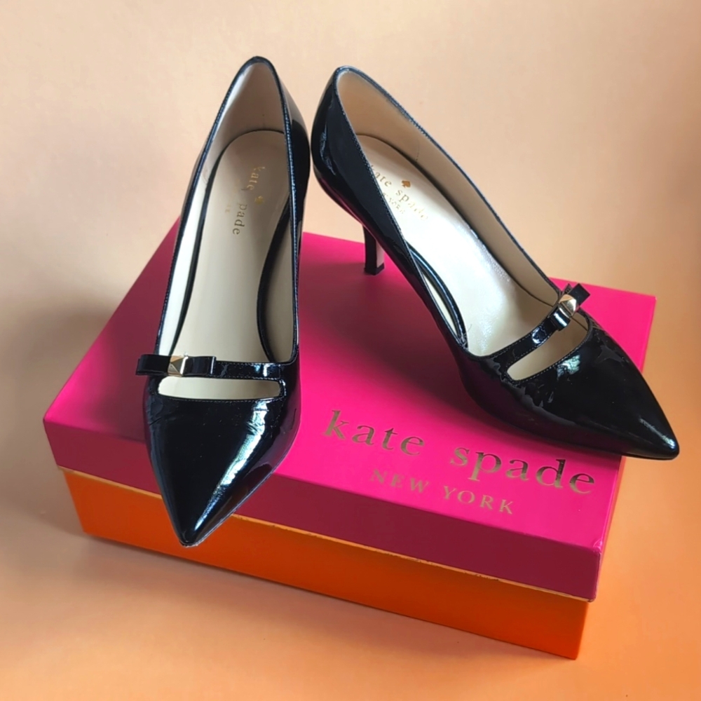 Kate Spade pointed toe patent heels